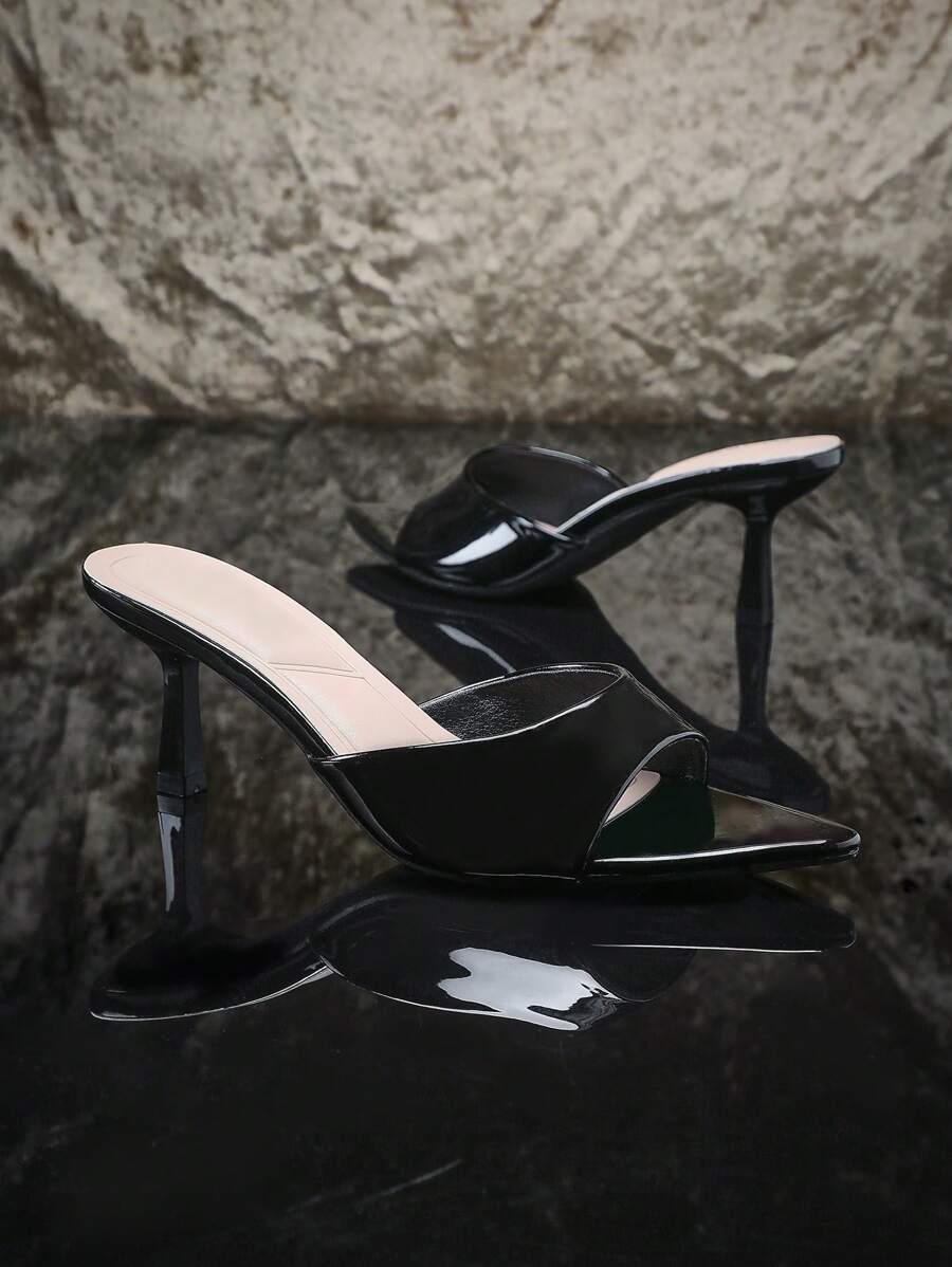 CZARNE ELEGANCKIE KLAPKI 