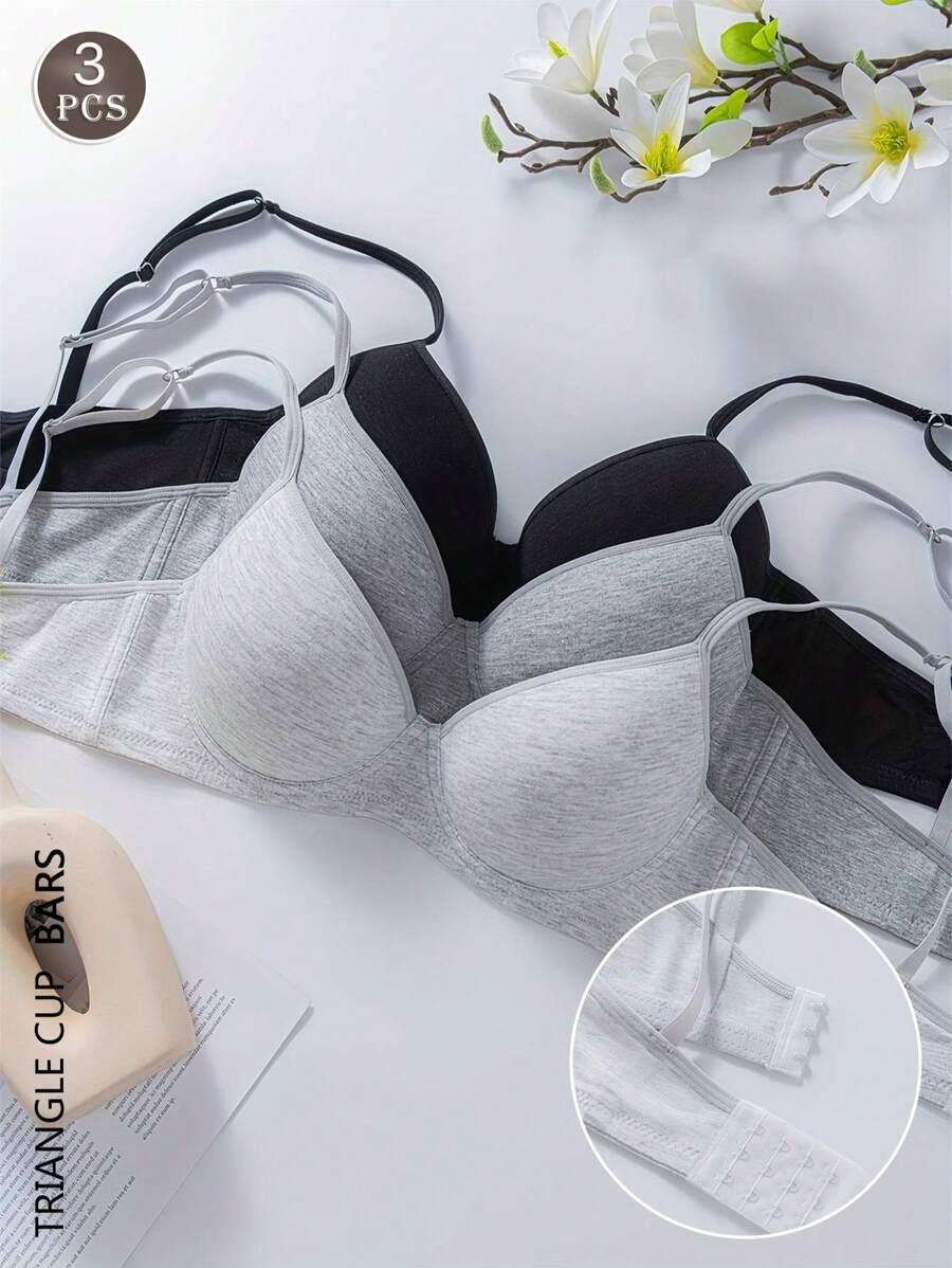 GŁADKI BIUSTONOSZ 3-PACK