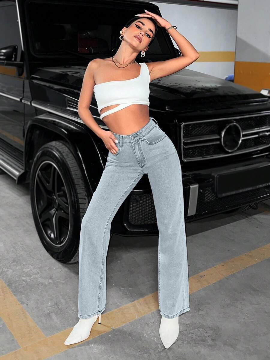 NIEBIESKIE SPODNIE JEANS