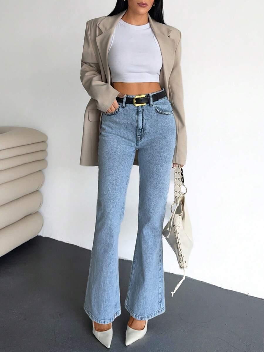 NIEBIESKIE SPODNIE JEANS 