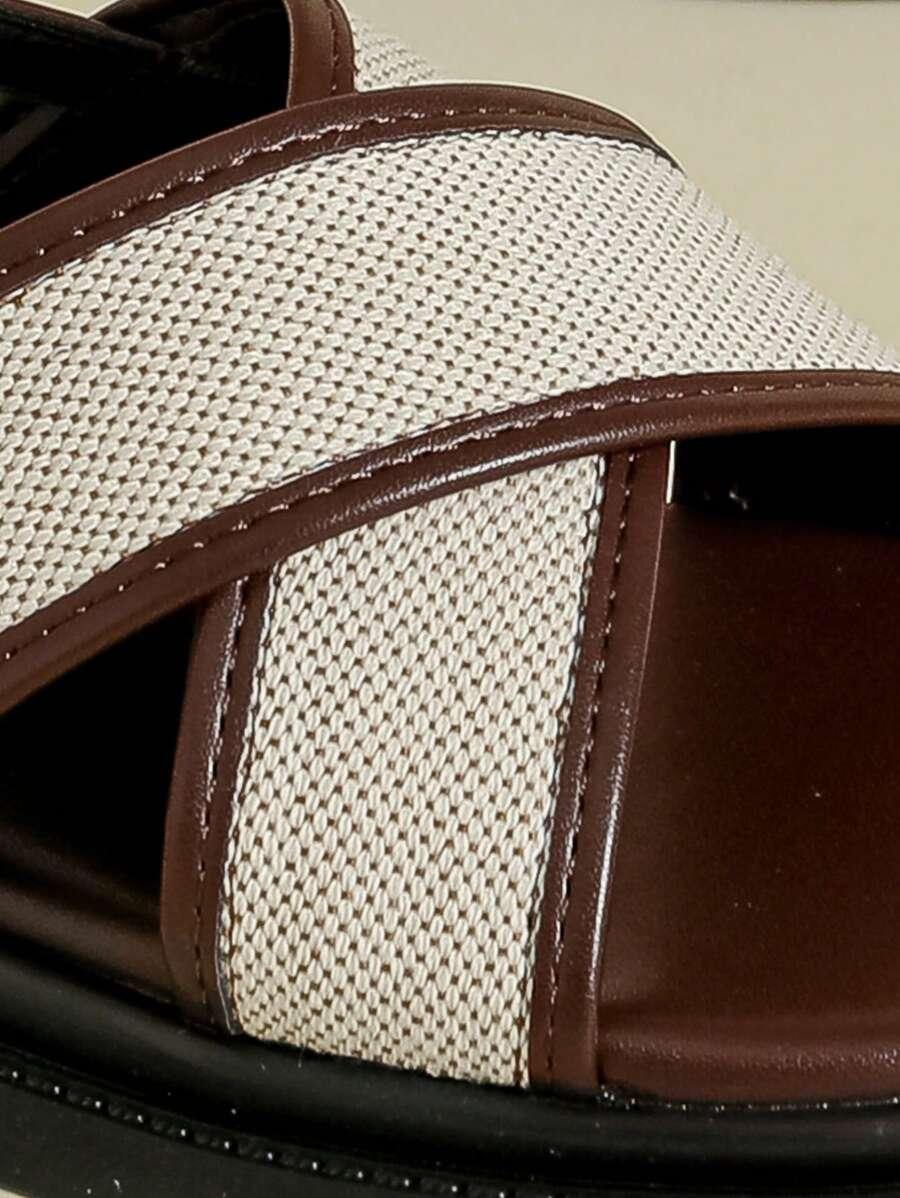 BRĄZOWE SANDAŁY CASUAL
