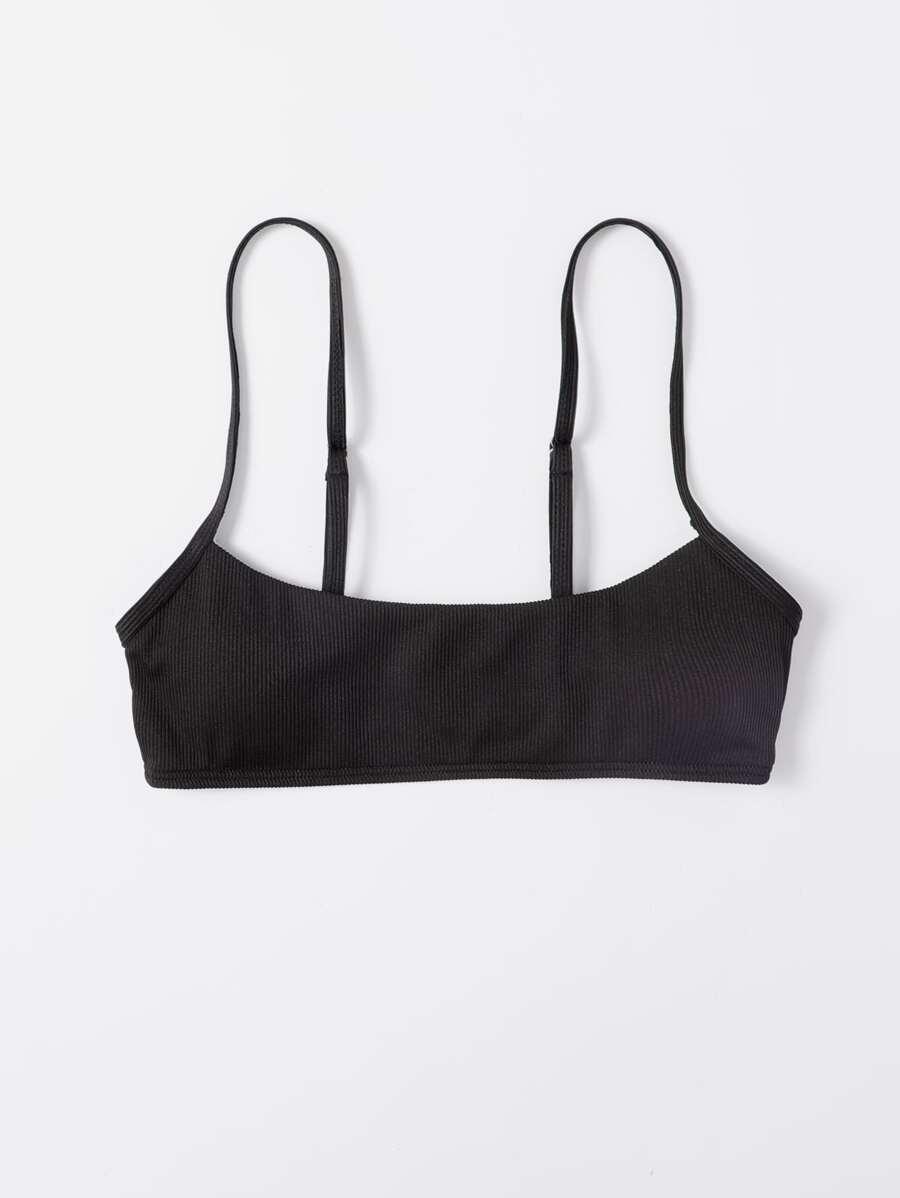 CZARNA GÓRA OD BIKINI TEKSTURA
