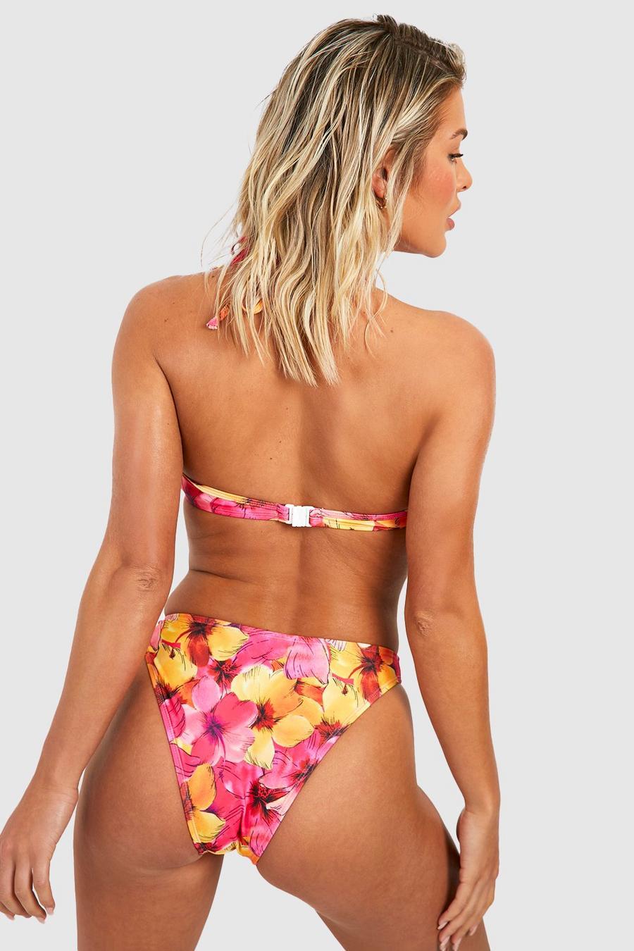 GÓRA OD BIKINI KWIATY TROPICAL PRINT SPLOT