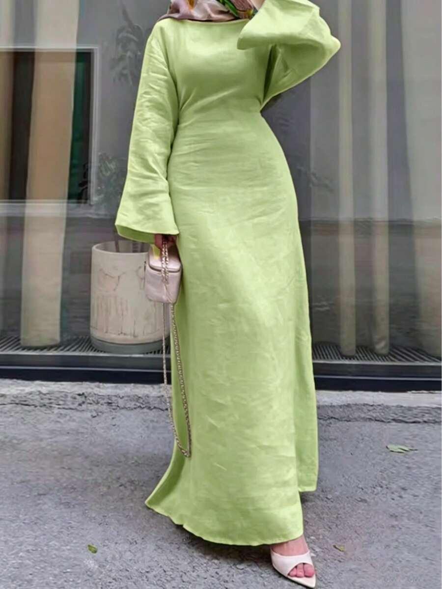 ZIELONA MAXI SUKIENKA