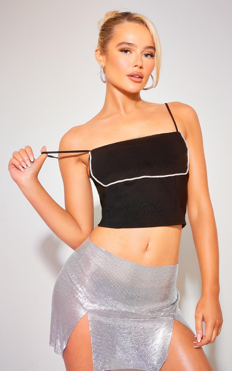 CROP TOP RAMIĄCZKA ZDOBIENIE