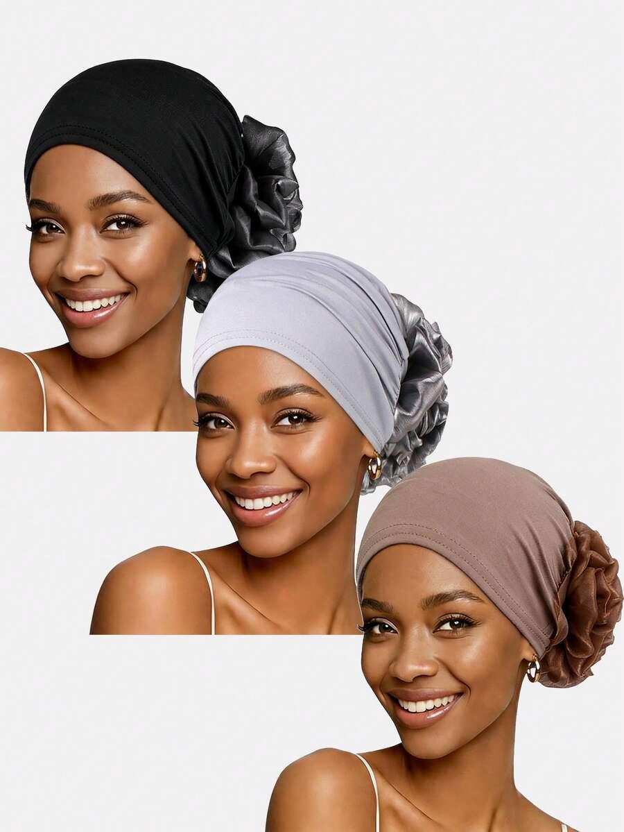 turban na głowę 3-pack