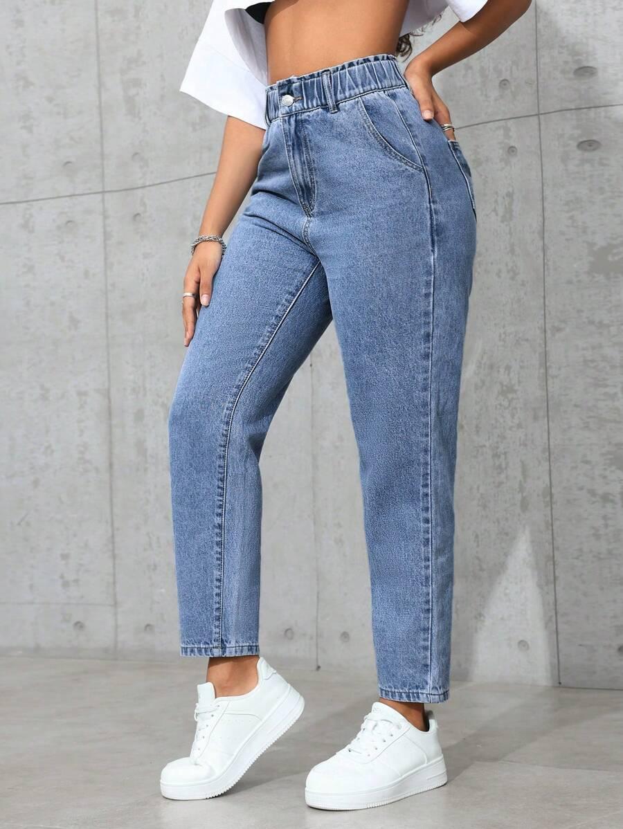 NIEBIESKIE SPODNIE JEANS 