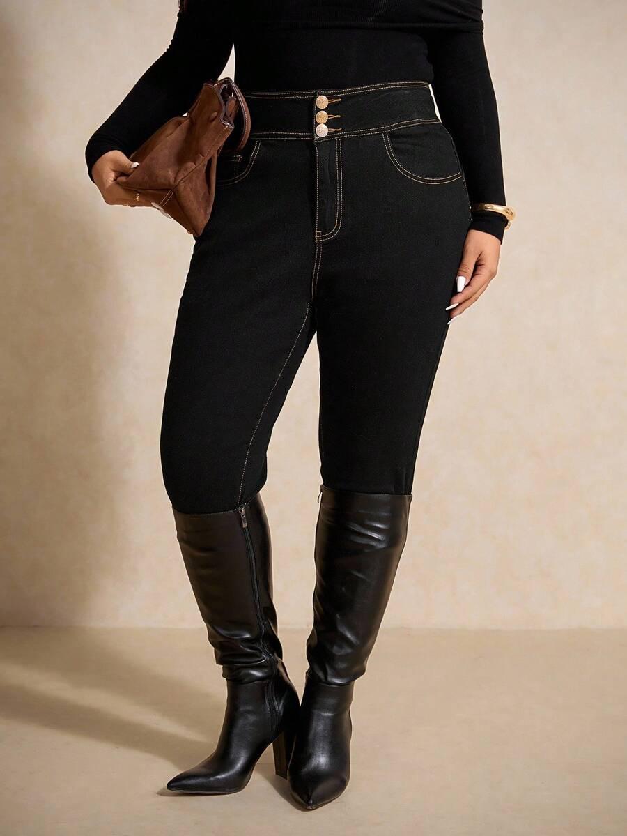 SPODNIE JEANS WYSOKI STAN