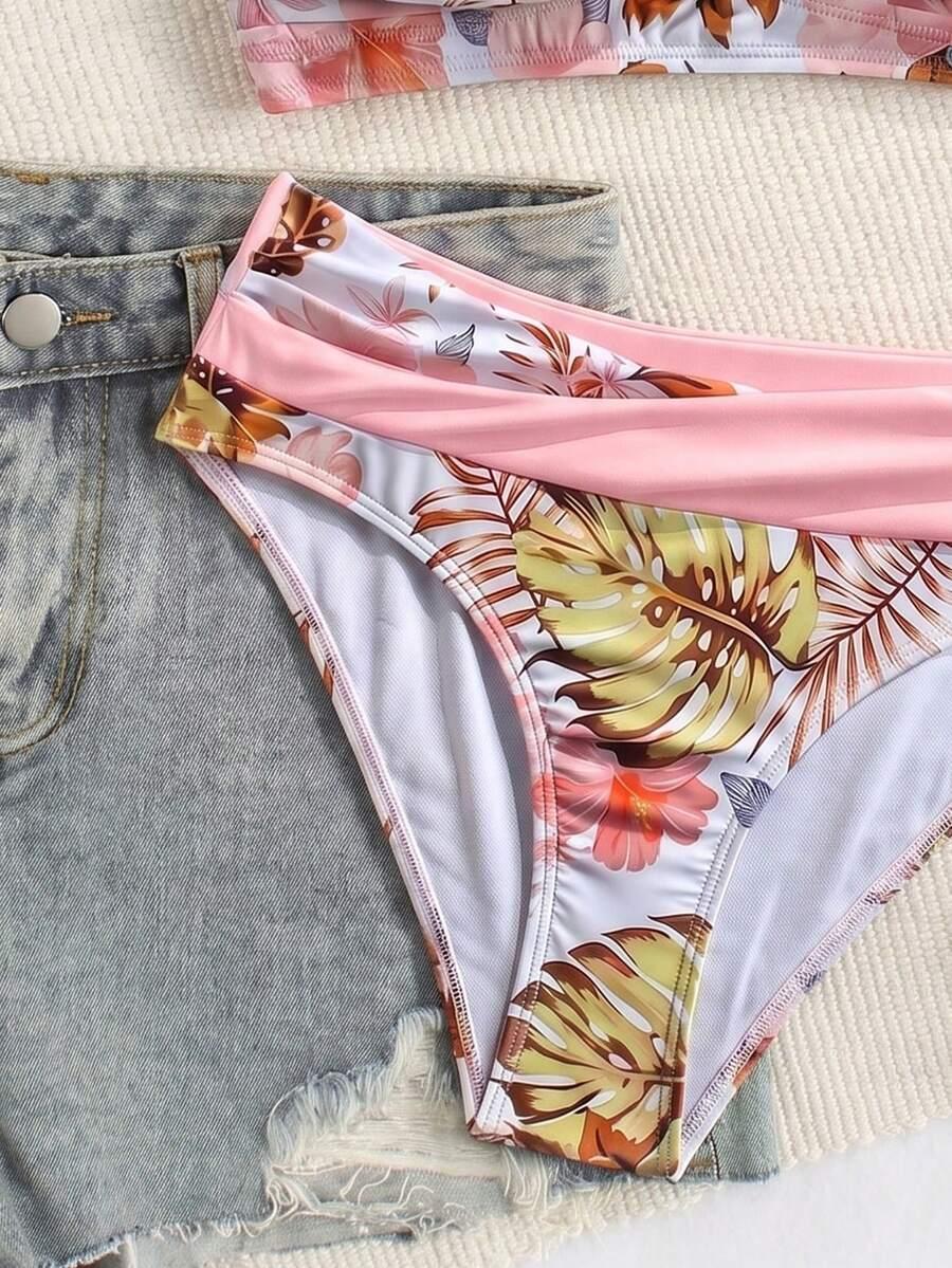 DWUCZĘŚCIOWY STRÓJ KĄPIELOWY TROPICAL PRINT