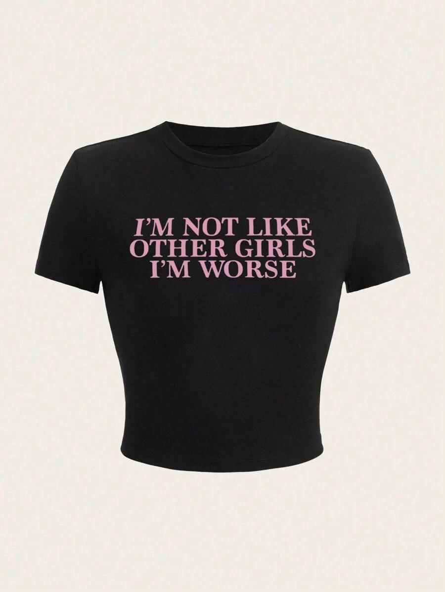 czarny t-shirt print