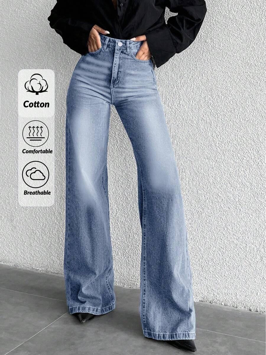 niebieskie spodnie jeans