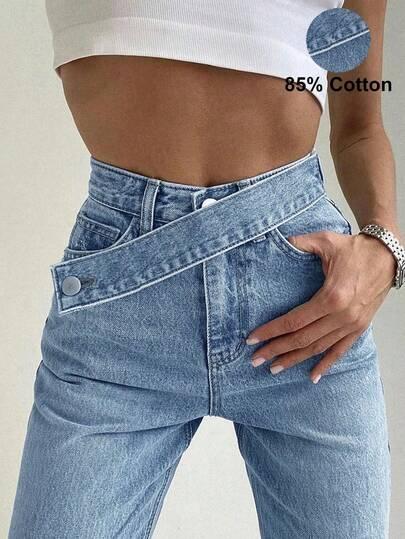 niebieskie spodnie jeans 
