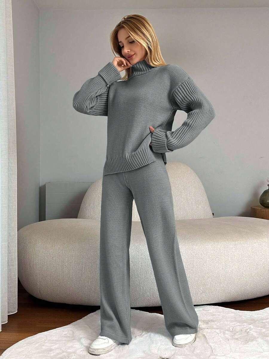 KOMPLET SWETER SPODNIE 