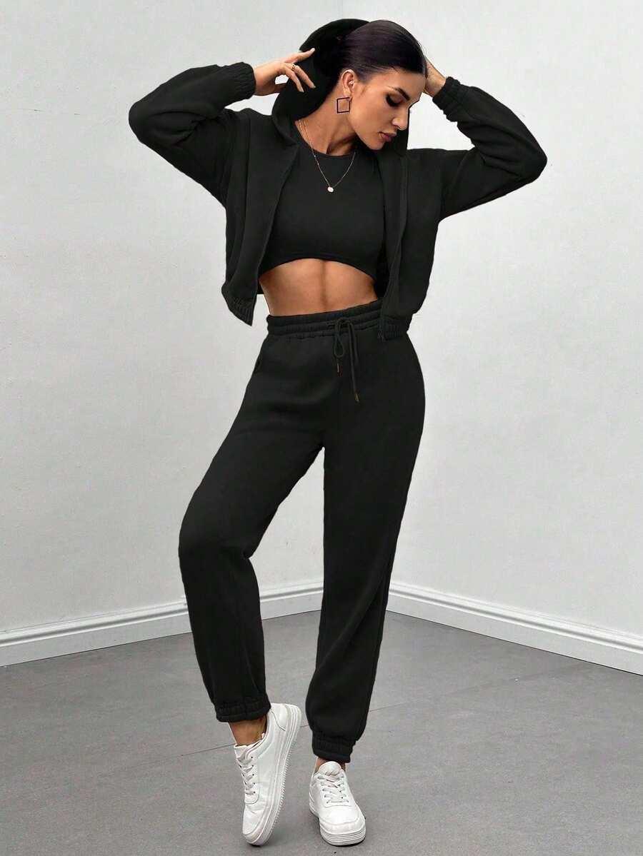 BLUZA TOP SPODNIE KOMPLET 