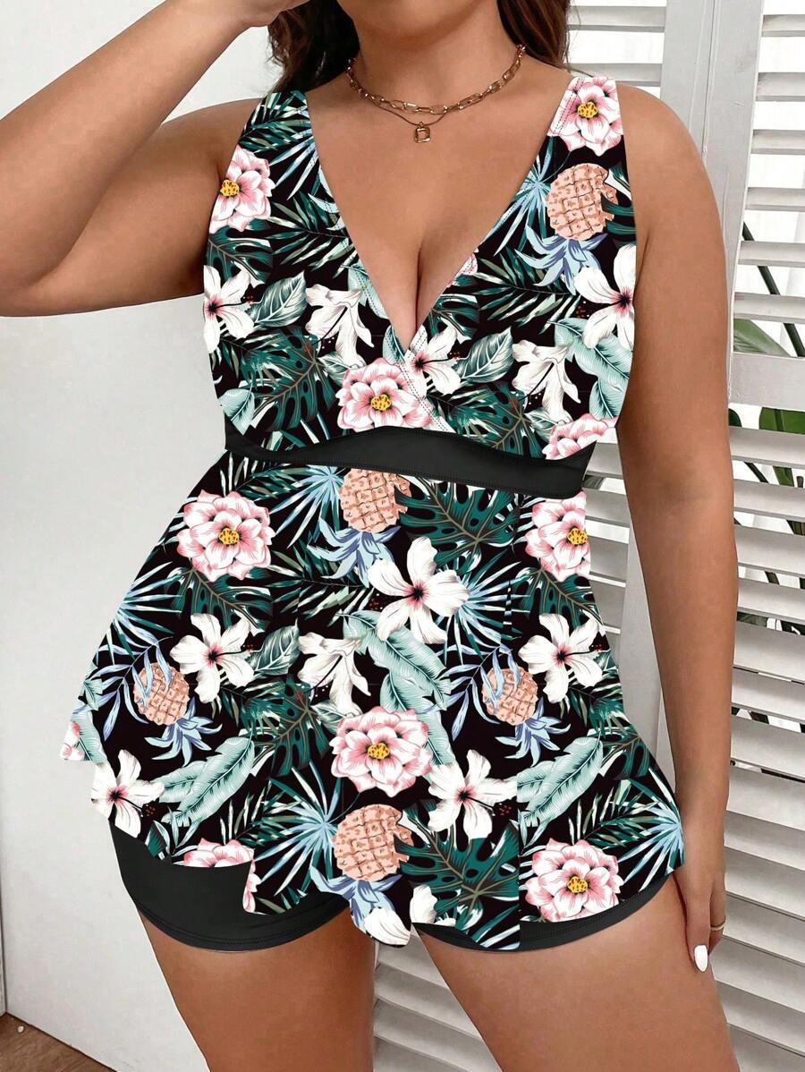 DWUCZĘŚCIOWY STRÓJ KĄPIELOWY TROPICAL PRINT