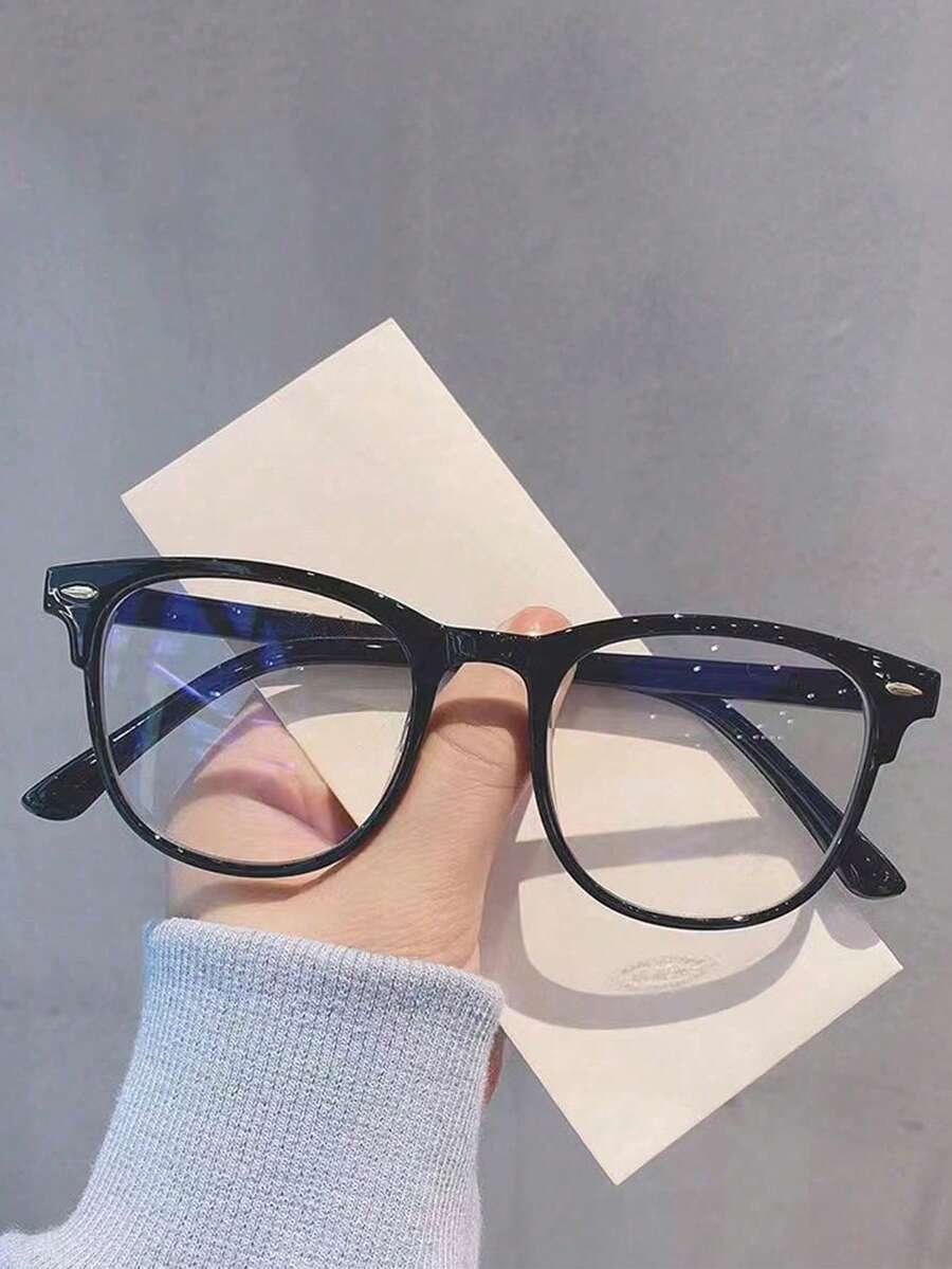 okulary zerówki czarne oprawki 