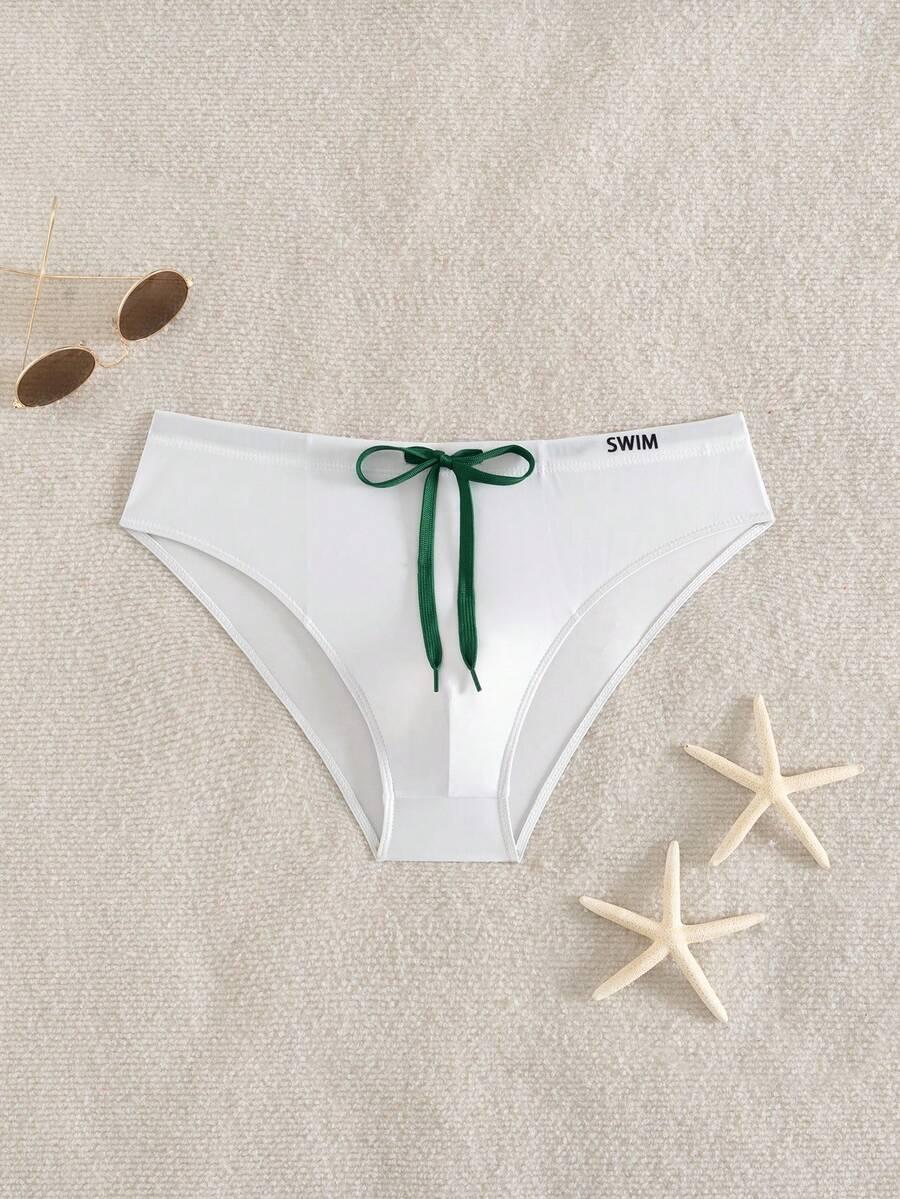 biały dół od bikini