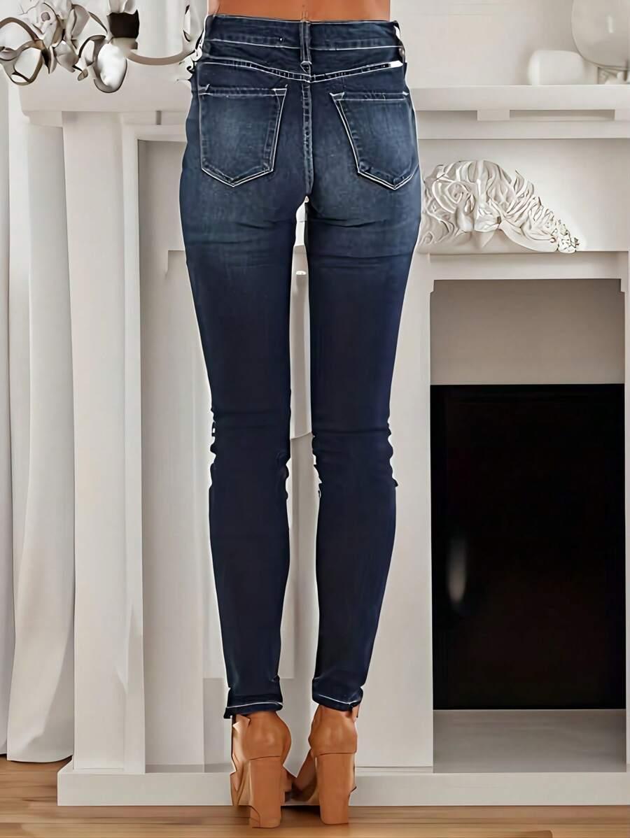 NIEBIESKIE SPODNIE JEANS