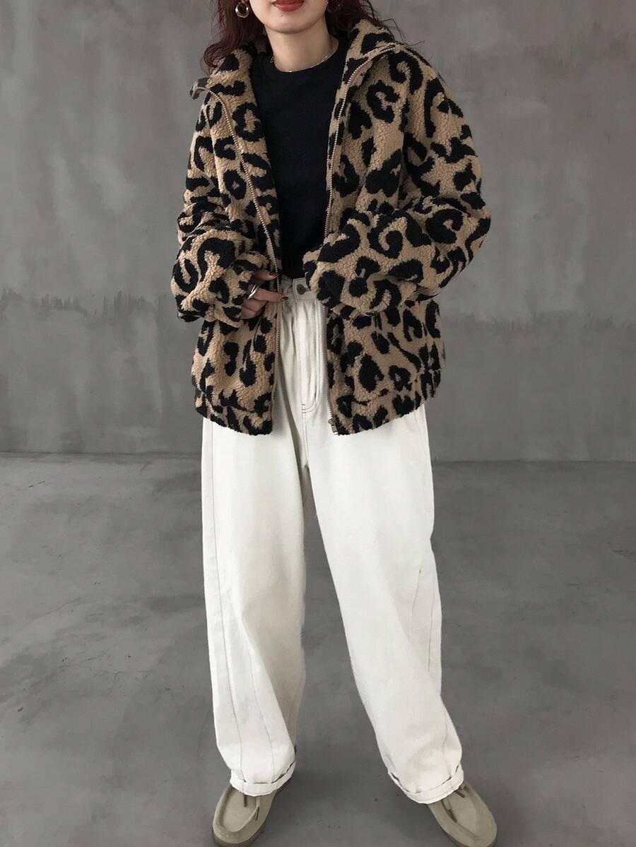 bluza leopard print