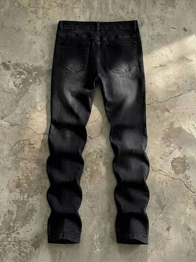 czarne jeansy casual