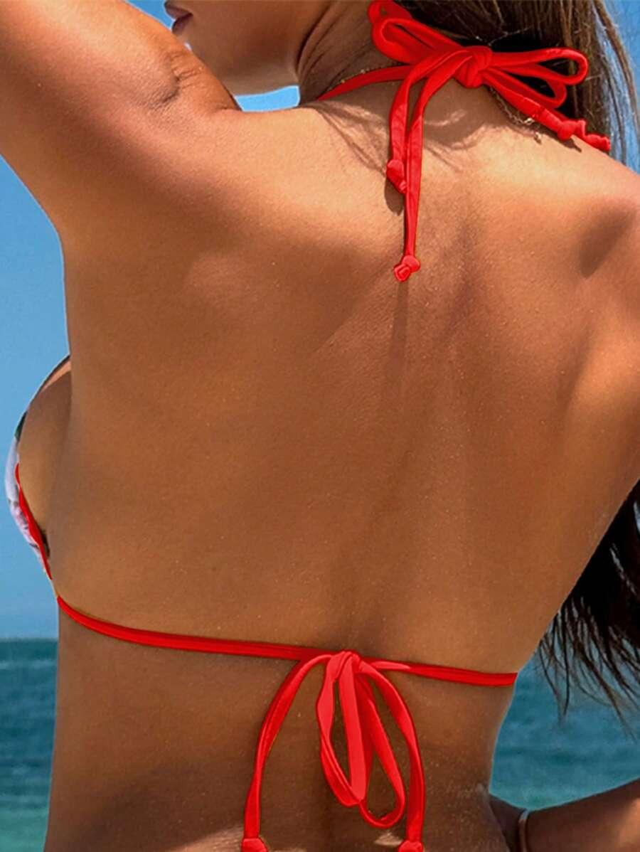 góra od bikini kwiaty
