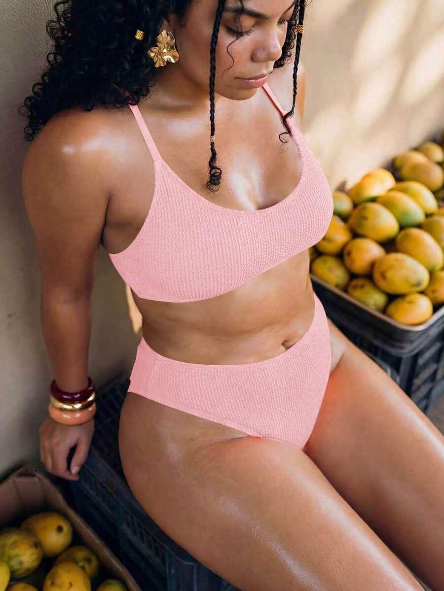 różowa góra od bikini struktura