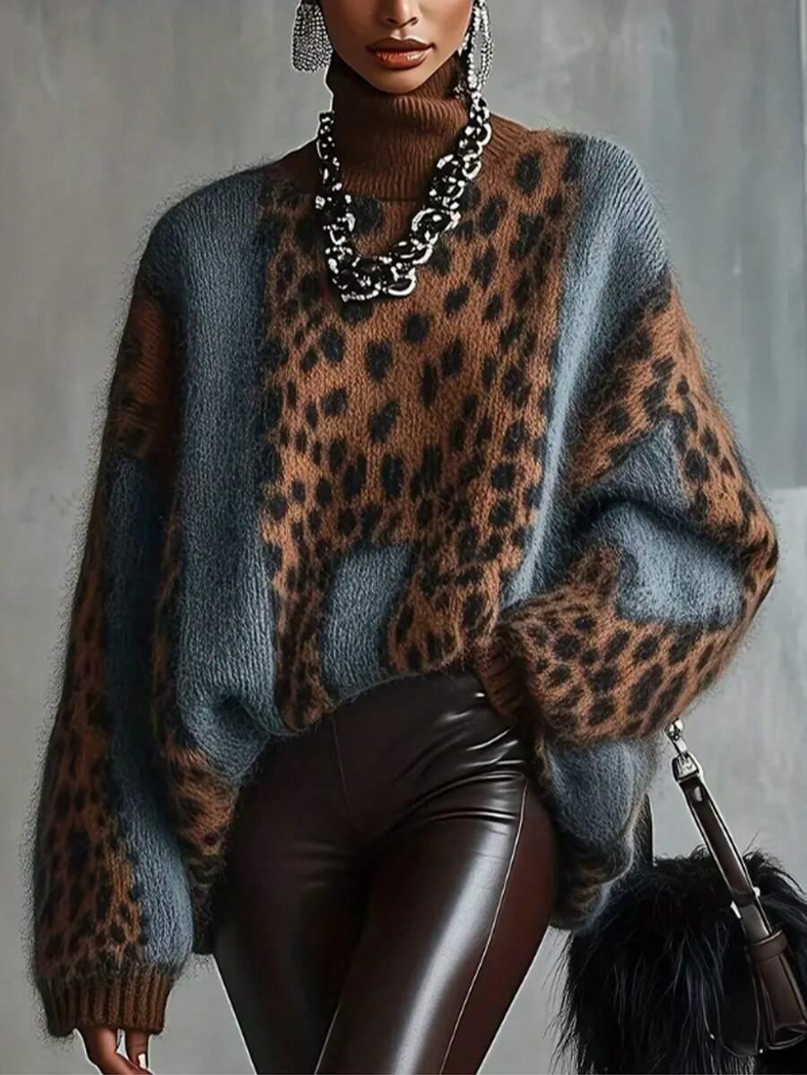 SWETER GOLF ANIMAL PRINT