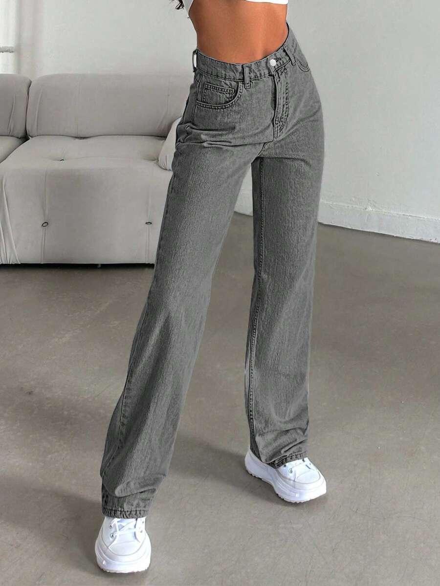 PROSTE SPODNIE JEANS