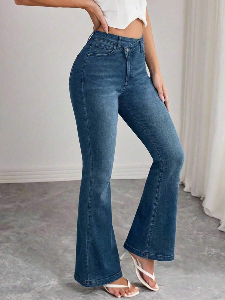 SPODNIE JEANS TYPU DZWONY 