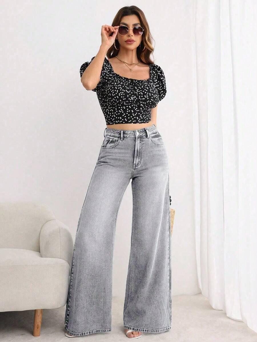 szare spodnie jeans