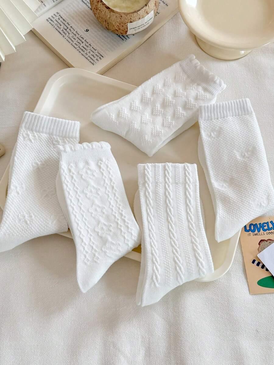 białe skarpetki 4-pack