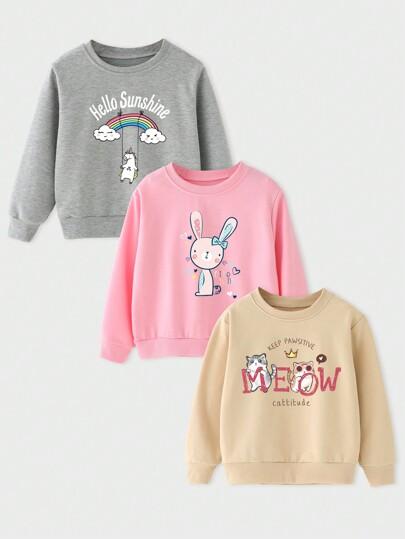 DZIEWCZĘCA BLUZA 3PAK