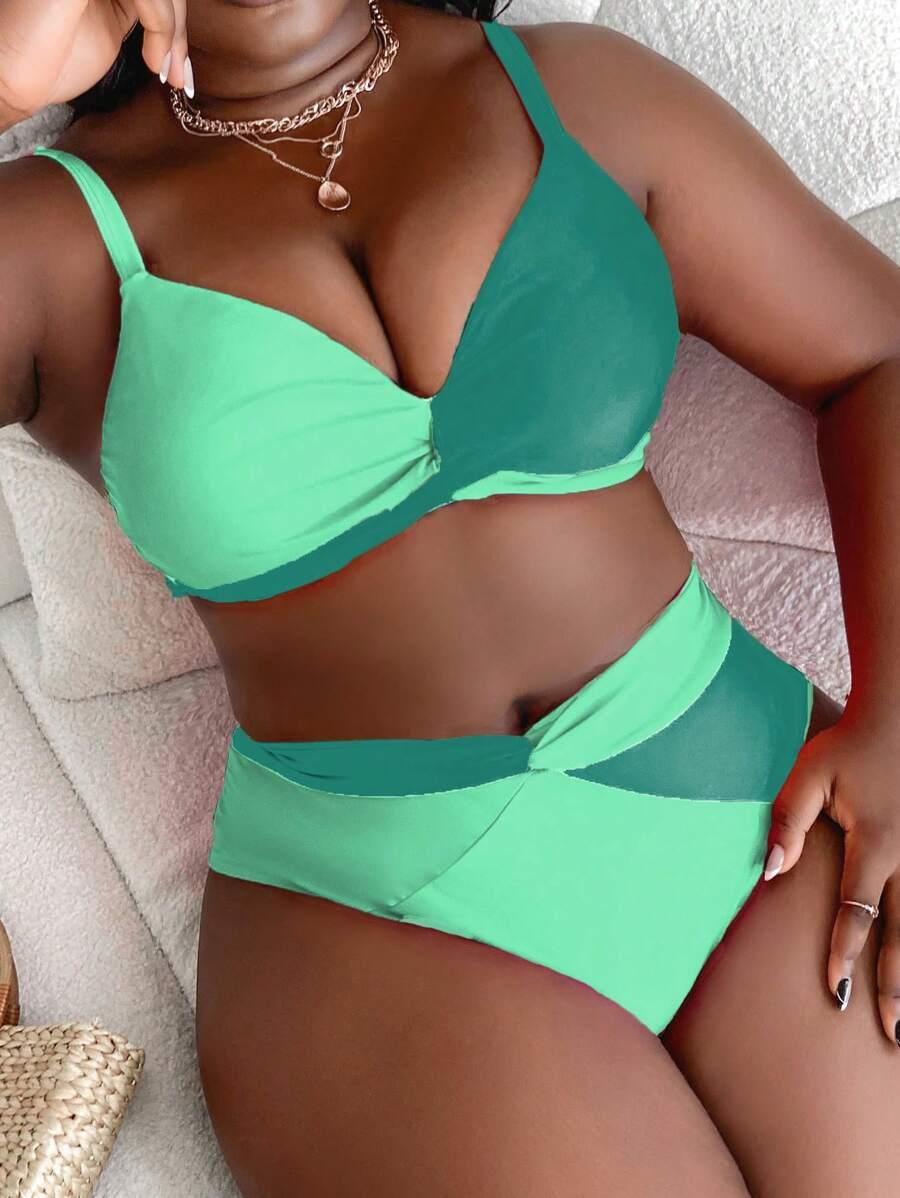 zielony komplet bikini