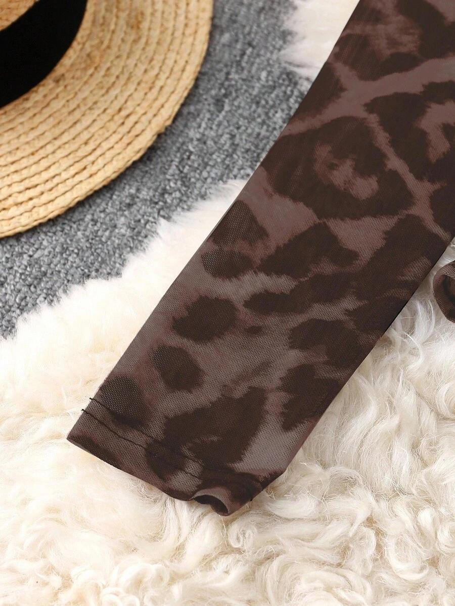 BRĄZOWE BODY LEOPARD PRINT 
