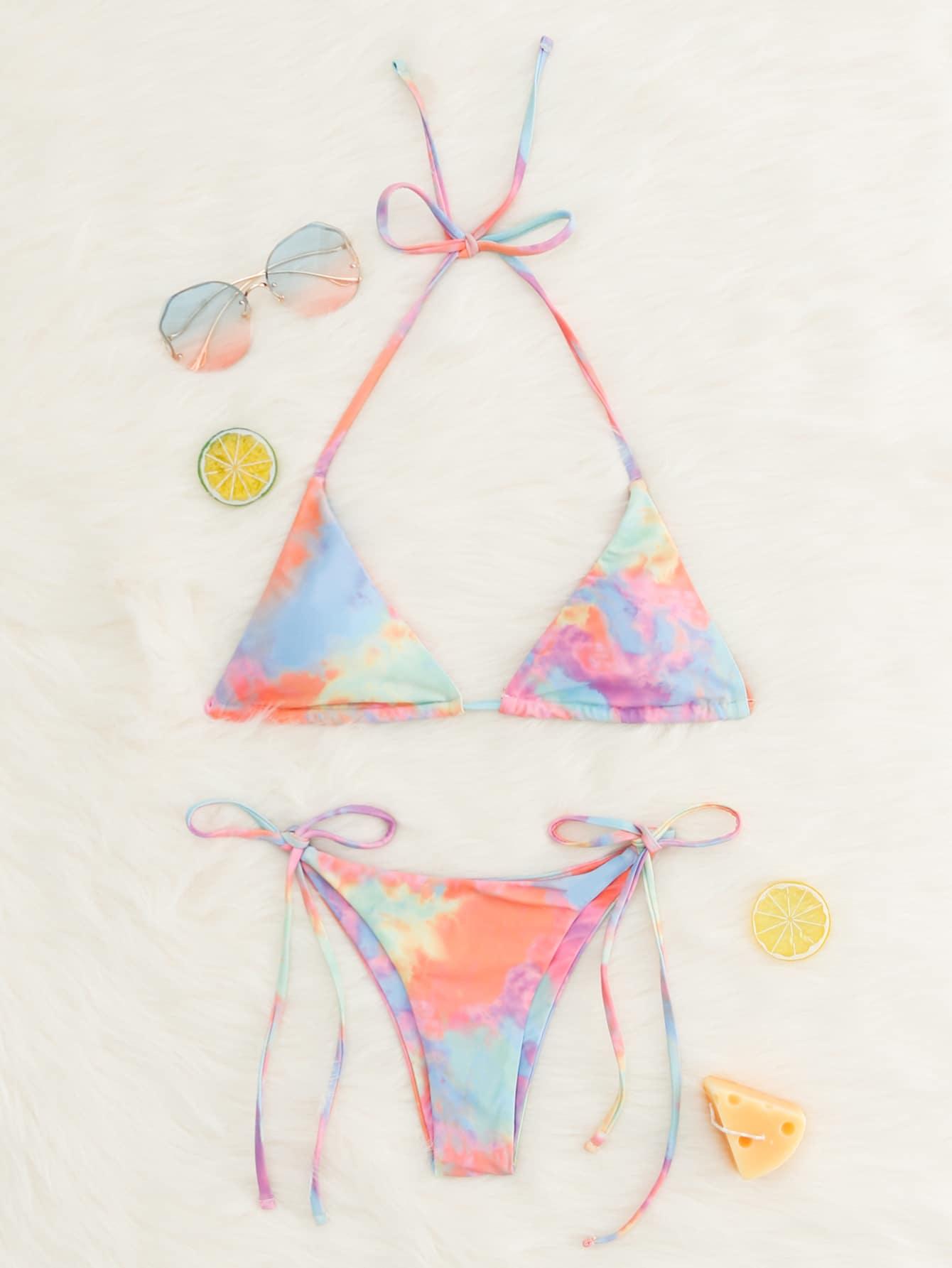 dwuczęściowy strój kąpielowy TIE DYE
