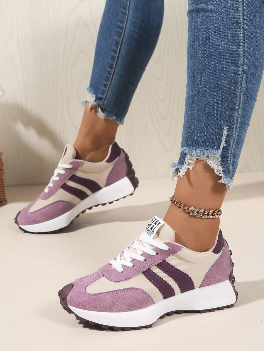 fioletowe buty sportowe