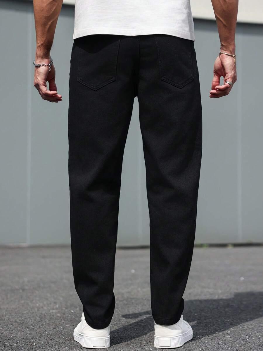 CZARNE SPODNIE JEANS