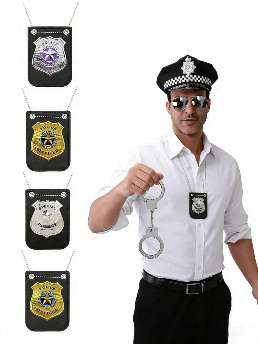 odznaka kajdanki kostium policjanta 