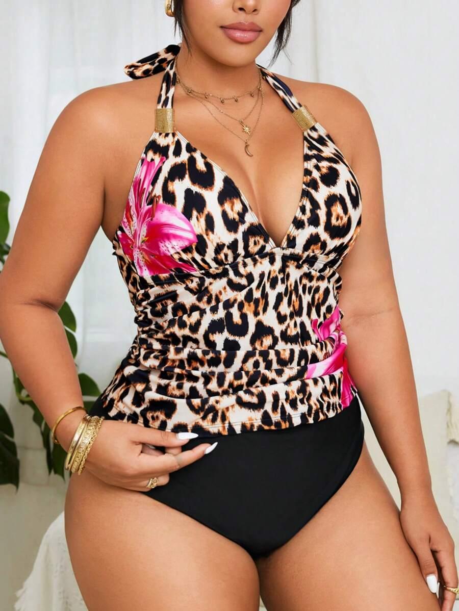 KOSTIUM KĄPIELOWY TANKINI ANIMAL PRINT