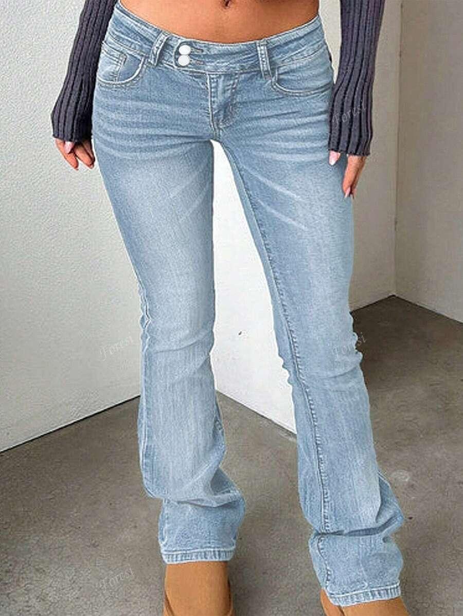 NIEBIESKIE SPODNIE JEANS 