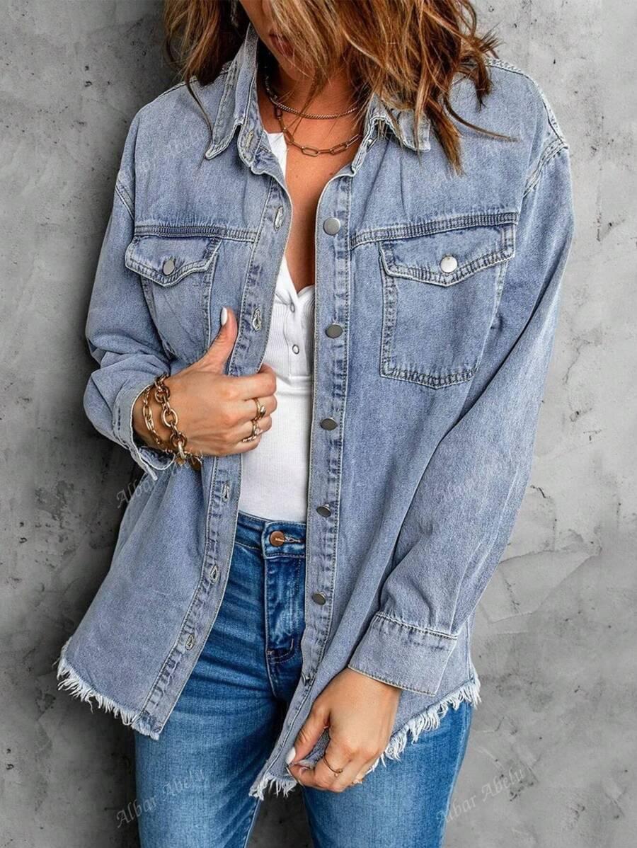 NIEBIESKA KURTKA JEANS 