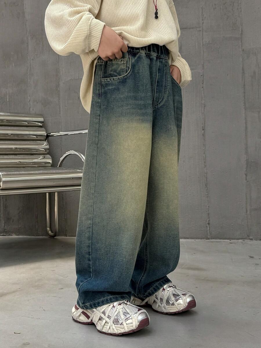 spodnie jeans szeroka nogawka