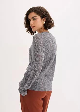 SWETER Z FALBANAMI PRZY RĘKAWACH