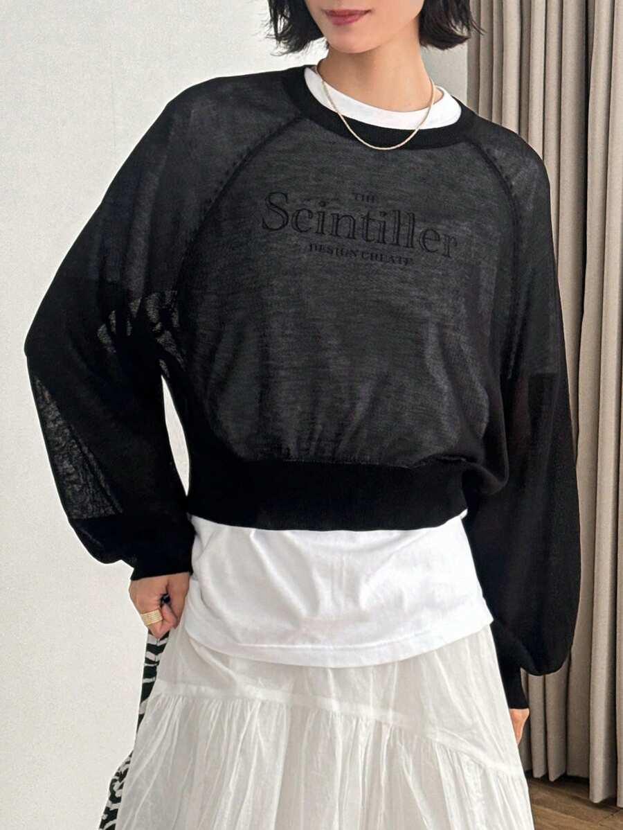 SWETER DAMSKI OKRĄGŁY DEKOLT