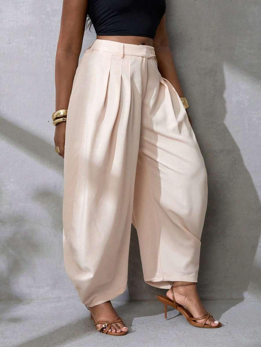LETNIE ELEGANCKIE LUŹNE SPODNIE