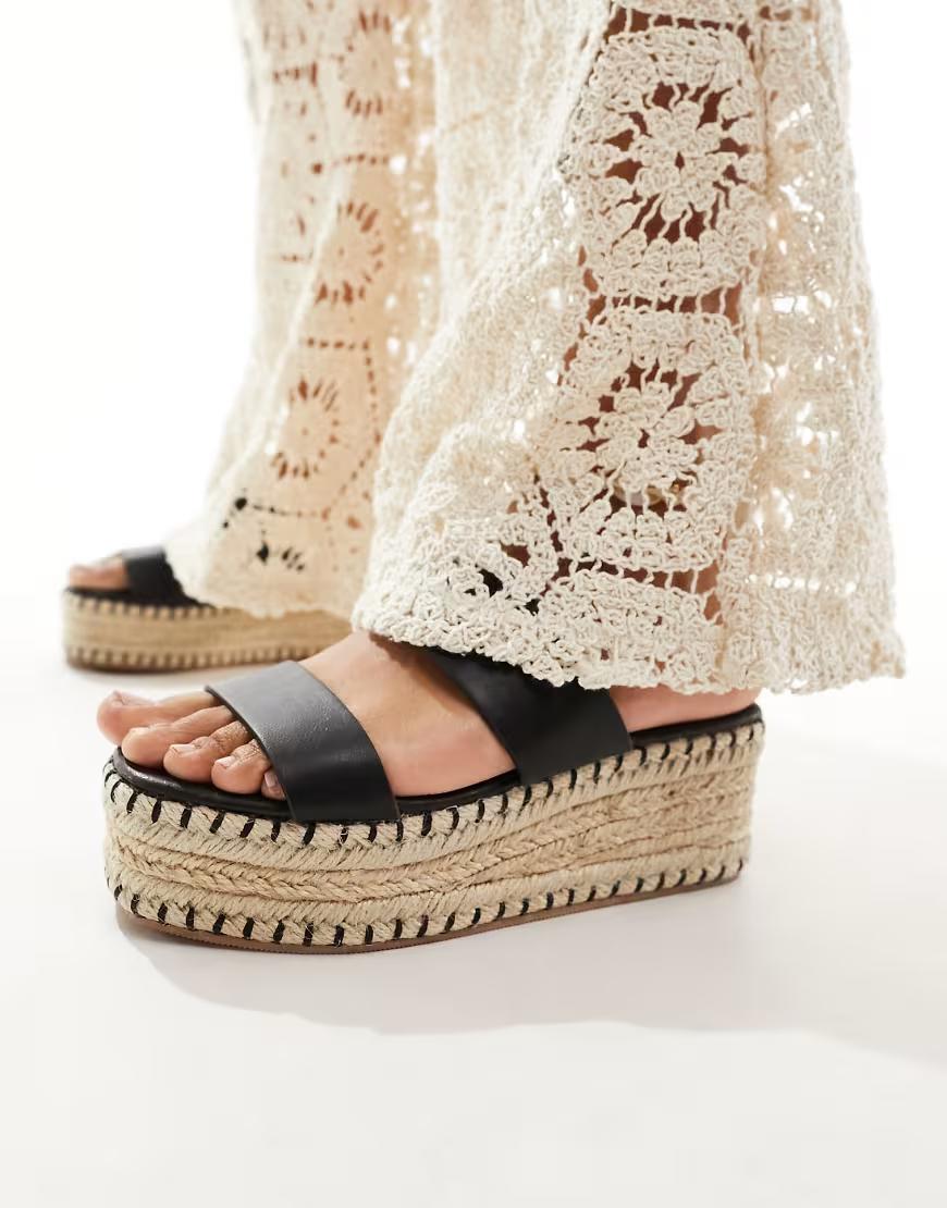 CZARNE KLAPKI ESPADRYLE