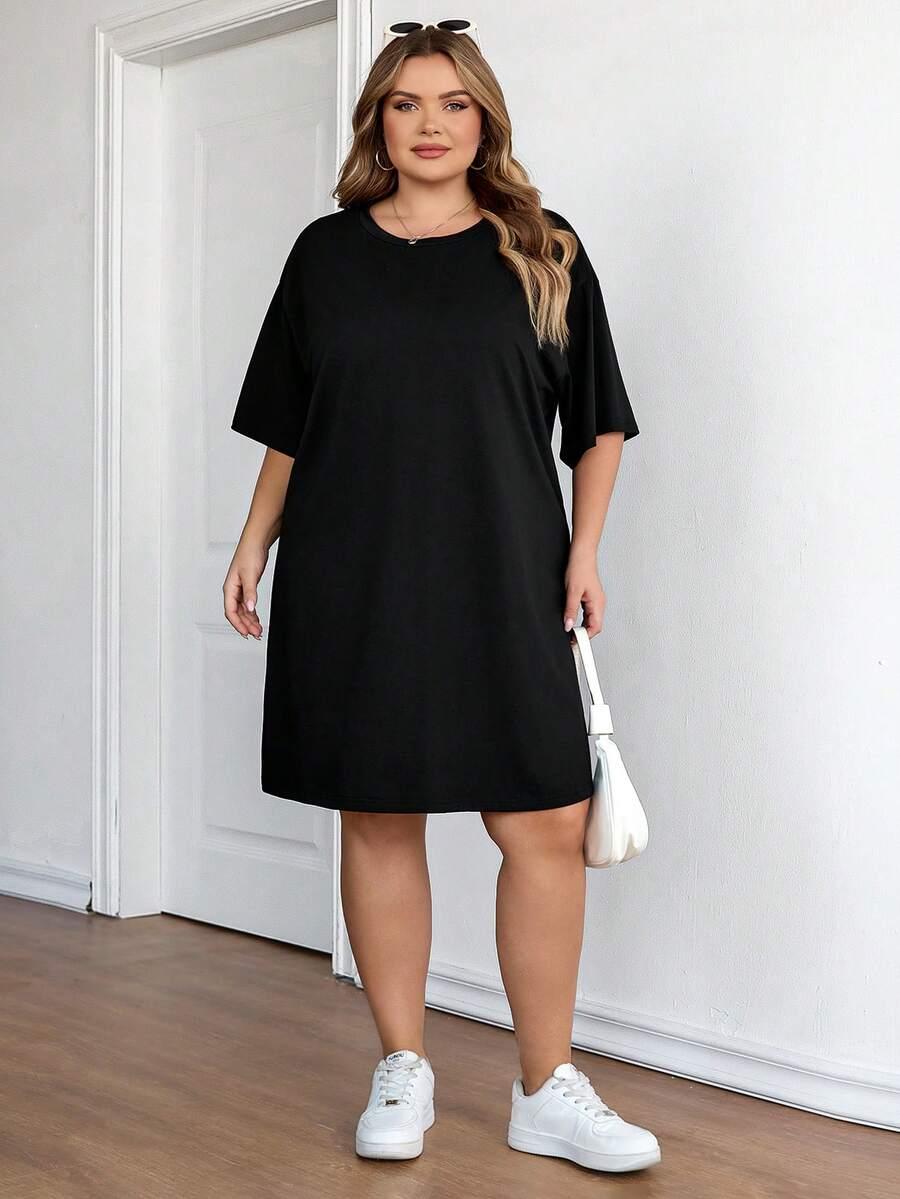 czarna sukienka oversize
