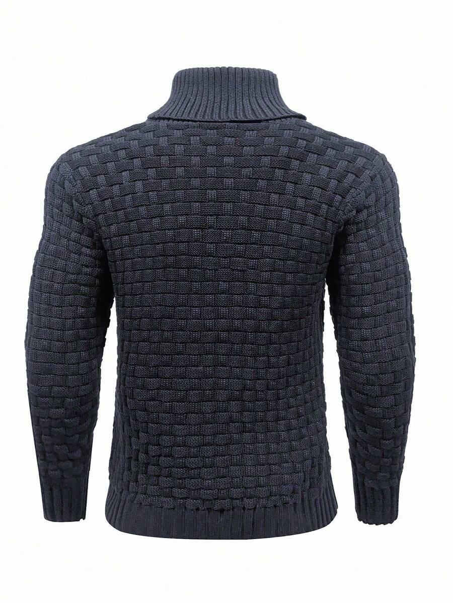 granatowy sweter wzór