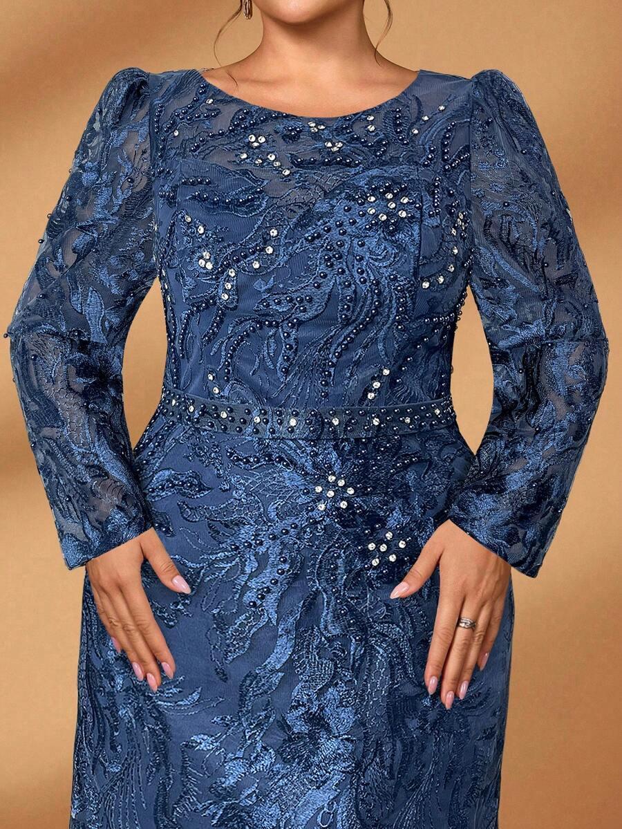 niebieska maxi sukienka