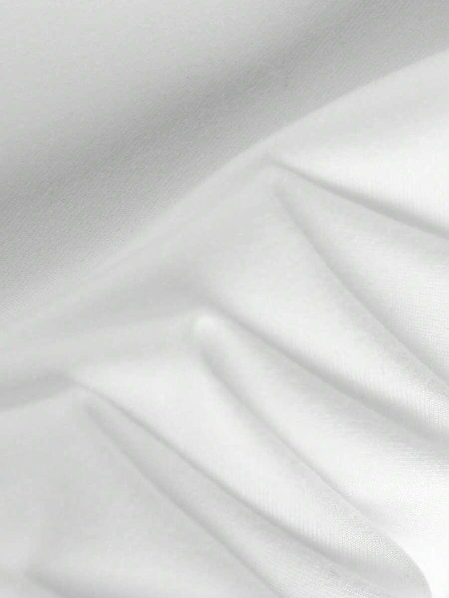 biały t-shirt print
